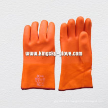 Sandy Finish Foam Liner PVC Winter Glove-5123
